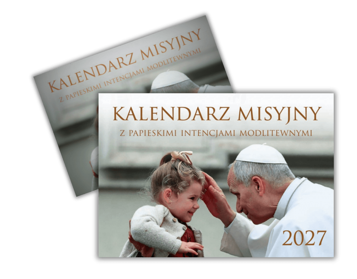 Kalendarz misyjny 2027 z Papieskimi Intencjami Modlitewnymi - Wydawnictwo Missio-Polonia